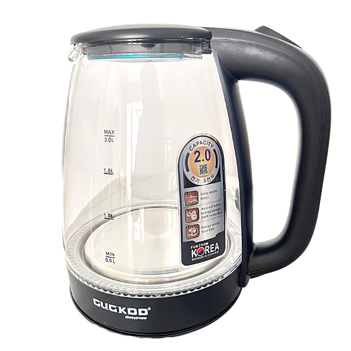 Âm Siêu Tốc Thủy Tinh 2L 1500W , Có Đèn LED Có Rơ Le Tự Ngắt Khi Nhiệt Cao Bảo Hành 12 Tháng