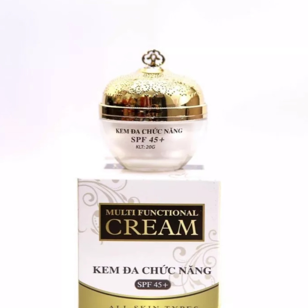 Kem ngăn ngừa mụn nám, đồi mồi, chống nắng, căng bóng, chống lão hoá - Kem đa chức năng MH SPF 45+ (20g)