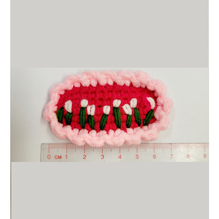 Phụ kiện tóc, Kẹp tóc len, Kẹp tóc bông hoa, Kẹp tóc Handmade