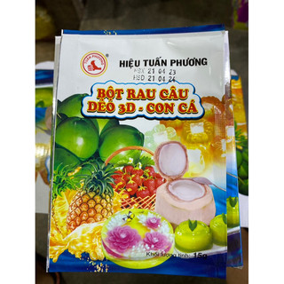 Bột rau cau con cá dẻo tuấn phương / rau cau giòn / rau cau sợi agar / sương sáo đen