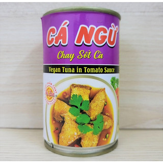 Cá ngừ chay sốt cà âu lạc vegan tuna in tomato sauce