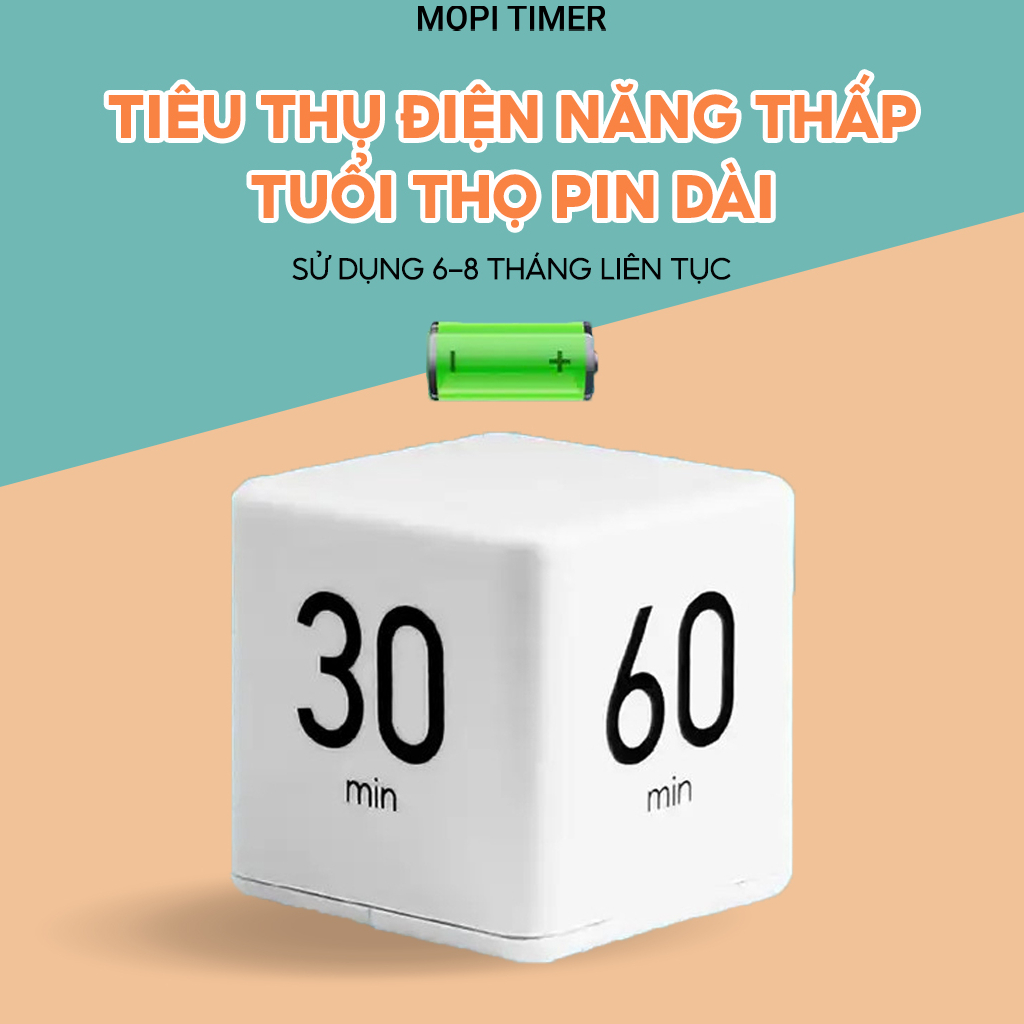 Combo 4 đồng hồ Pomodoro đếm ngược, mopi timer quản lý thời gian trẻ em, bấm giờ học tập, nấu ăn, tập thể dục