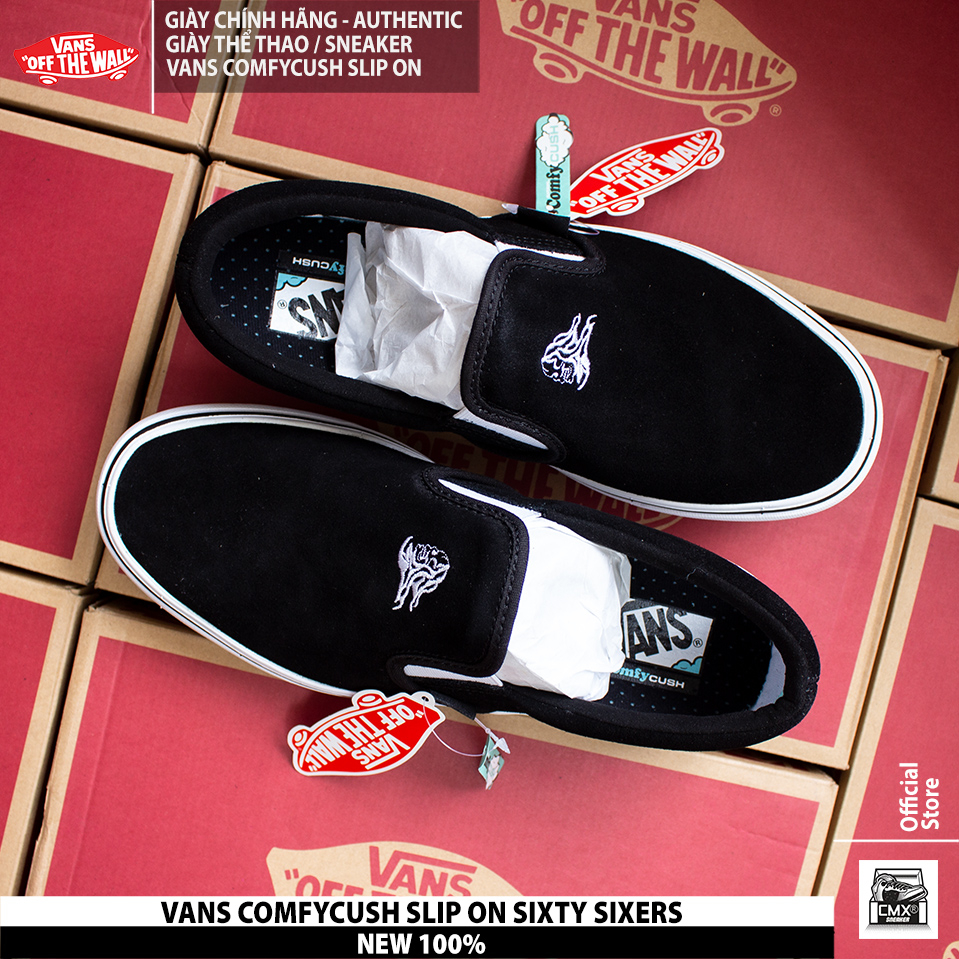 Giày VANS COMFYCUSH SLIP ON SIXTY SIXERS   - AUTHENTIC 100%