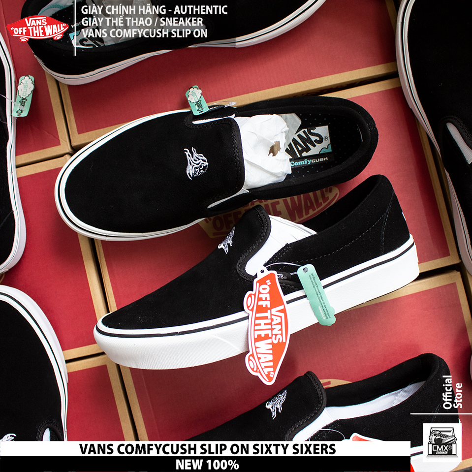Giày VANS COMFYCUSH SLIP ON SIXTY SIXERS   - AUTHENTIC 100%