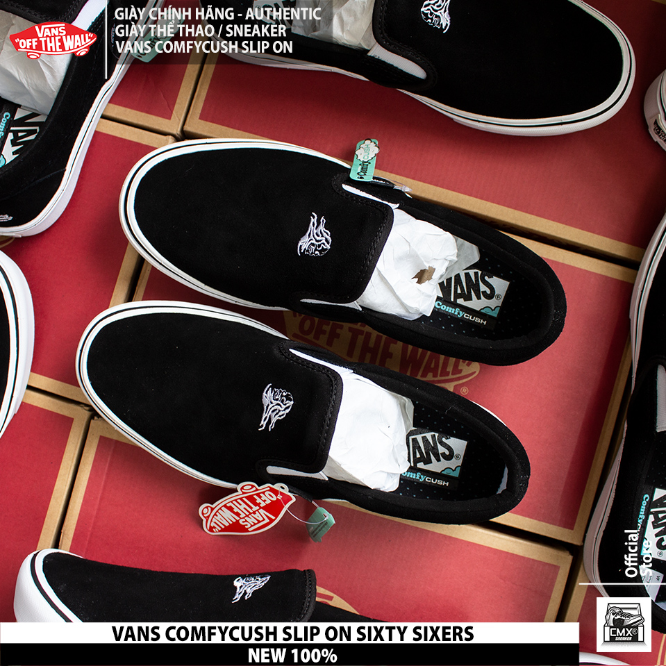 Giày VANS COMFYCUSH SLIP ON SIXTY SIXERS   - AUTHENTIC 100%