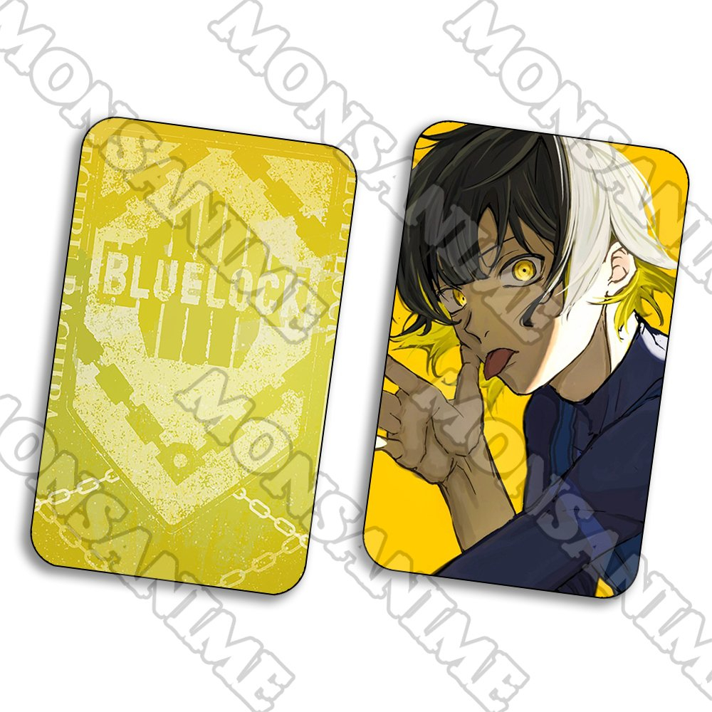 Ảnh card bo góc Meguru Bachira BLUE LOCK thẻ bo viền 5*8cm in hình anime chibi sưu tầm 1 tấm