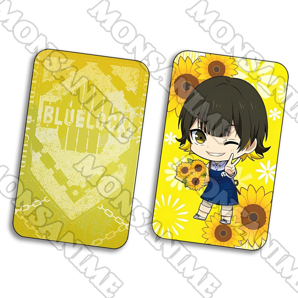 Ảnh card bo góc Meguru Bachira BLUE LOCK thẻ bo viền 5*8cm in hình anime chibi sưu tầm 1 tấm