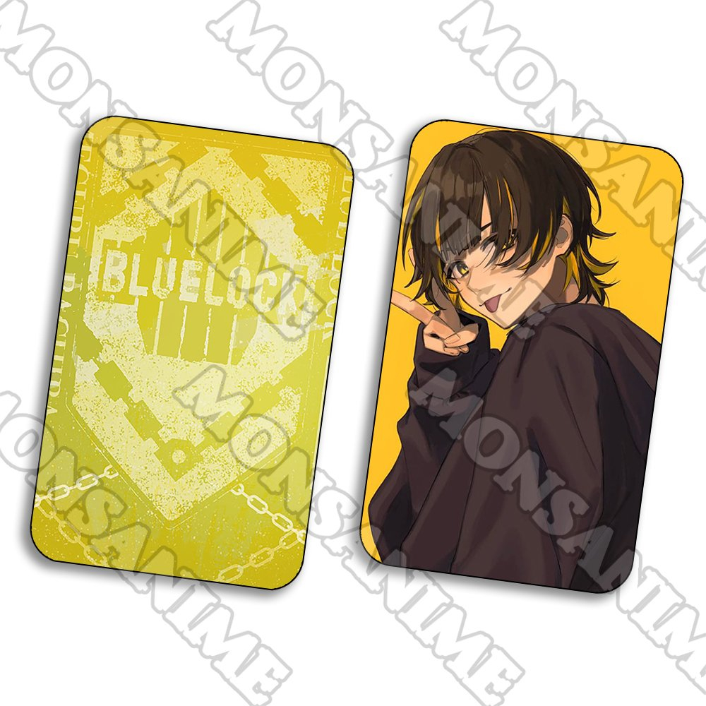 Ảnh card bo góc Meguru Bachira BLUE LOCK thẻ bo viền 5*8cm in hình anime chibi sưu tầm 1 tấm