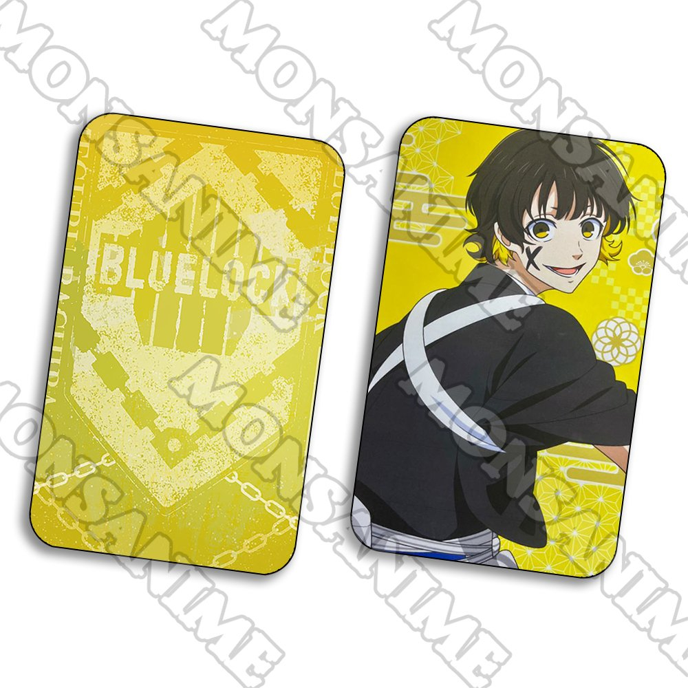 Ảnh card bo góc Meguru Bachira BLUE LOCK thẻ bo viền 5*8cm in hình anime chibi sưu tầm 1 tấm