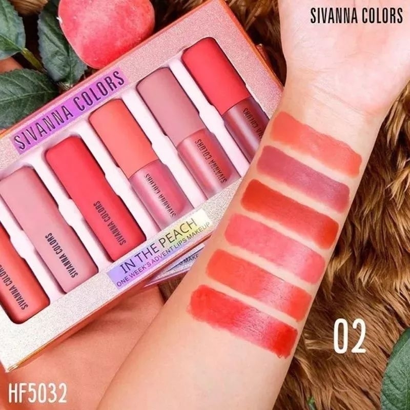 Set son lì 6 cây 3 kem 3 sáp sivanna thái lan