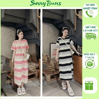 Váy V40 kẻ thời trang dáng dài