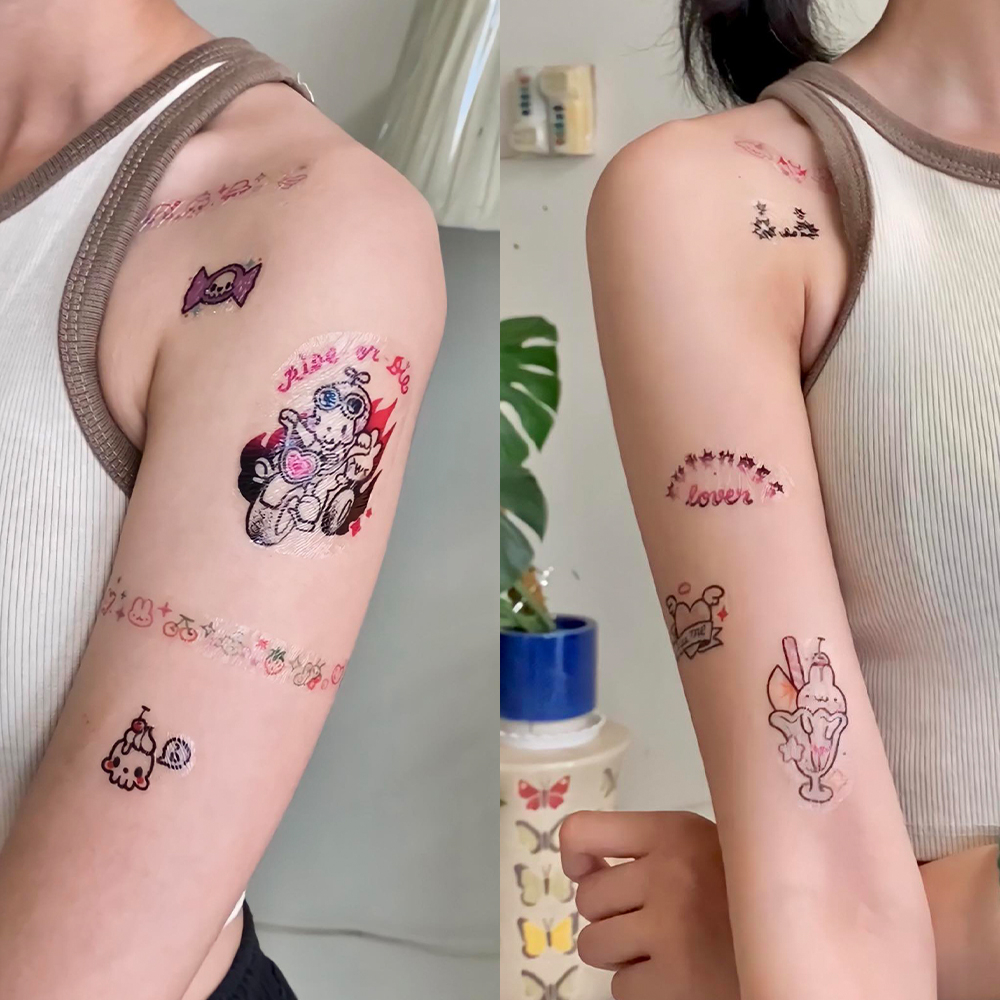 Hình Xăm Dán Tạm Thời Ỏ | Ỏ Temporary Tattoo Sheet