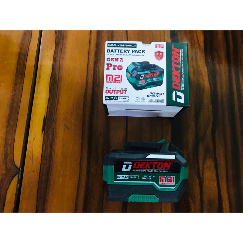 Pin Dekton 21V chính hãng 2023 7.5AH Plus sử dụng chân pin Makita phổ thông new 100%