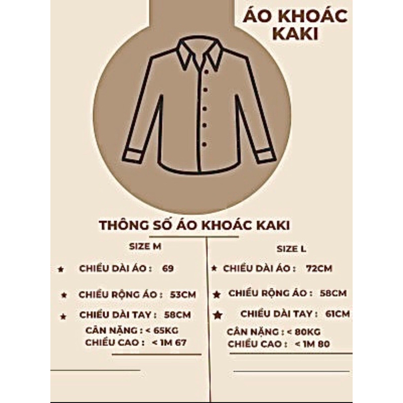 Áo khoác sơ mi Unisex chất kaki dày dặn thoáng mát, form chuẩn đẹp - có thể dùng làm áo khoác Lyihome