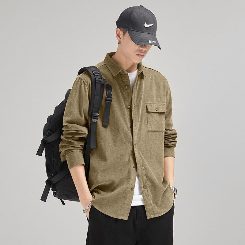 Áo khoác sơ mi Unisex chất kaki dày dặn thoáng mát, form chuẩn đẹp - có thể dùng làm áo khoác Lyihome