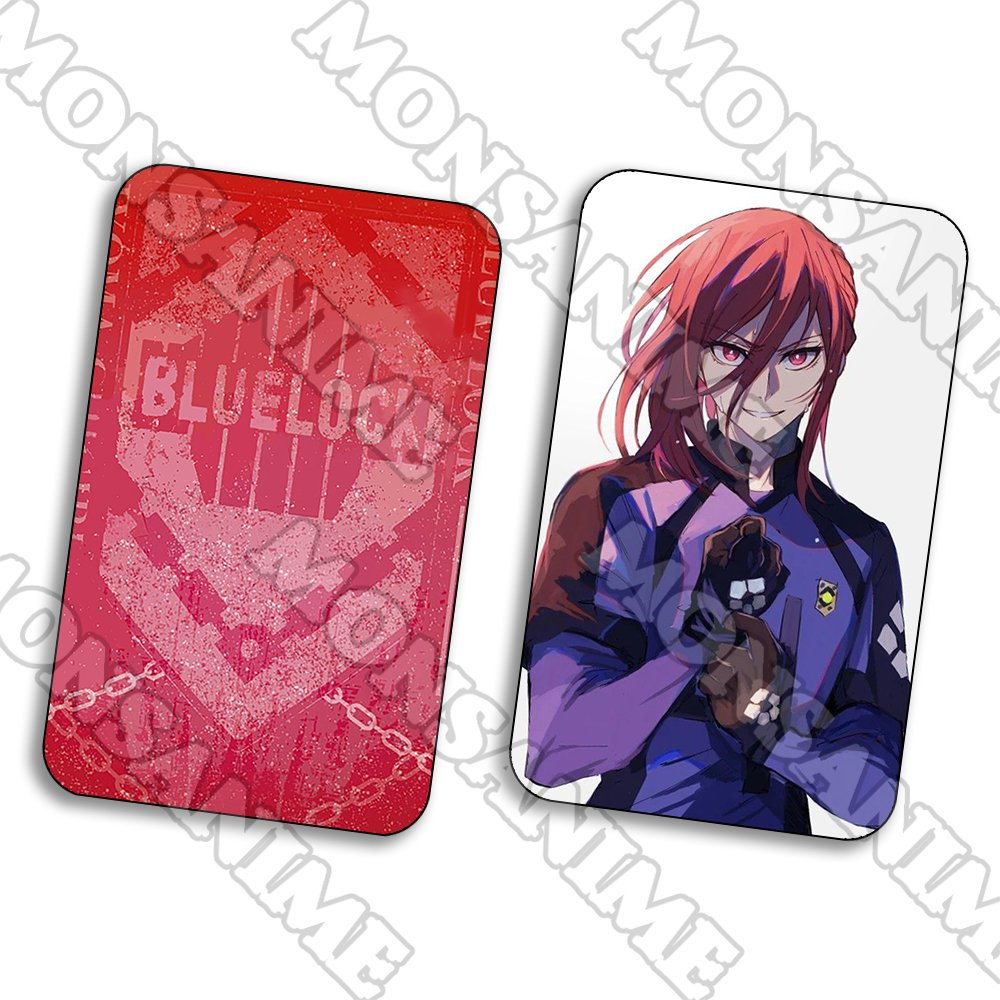 Ảnh card bo góc Chigiri Hyoma BLUE LOCK chibi manga thẻ bo viền 5*8cm sưu tầm xinh xắn