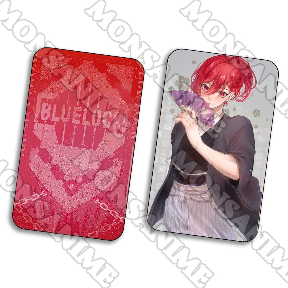 Ảnh card bo góc Chigiri Hyoma BLUE LOCK chibi manga thẻ bo viền 5*8cm sưu tầm xinh xắn