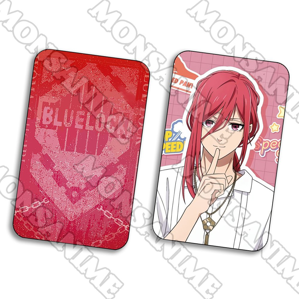 Ảnh card bo góc Chigiri Hyoma BLUE LOCK chibi manga thẻ bo viền 5*8cm sưu tầm xinh xắn