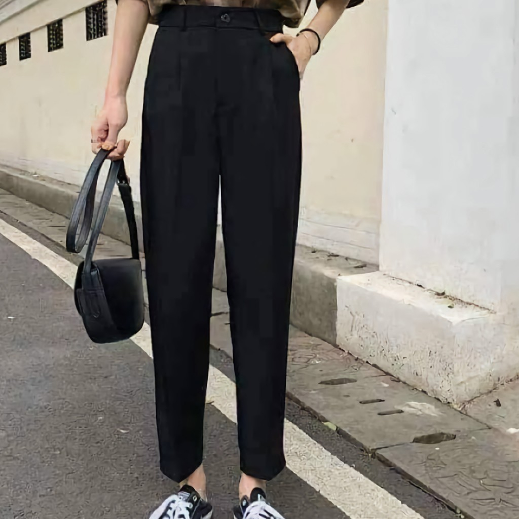Quần Tây Nữ 9 Tất Lưng Cao Khóa Kéo Trước Siêu Xinh.(Có Size Đại)