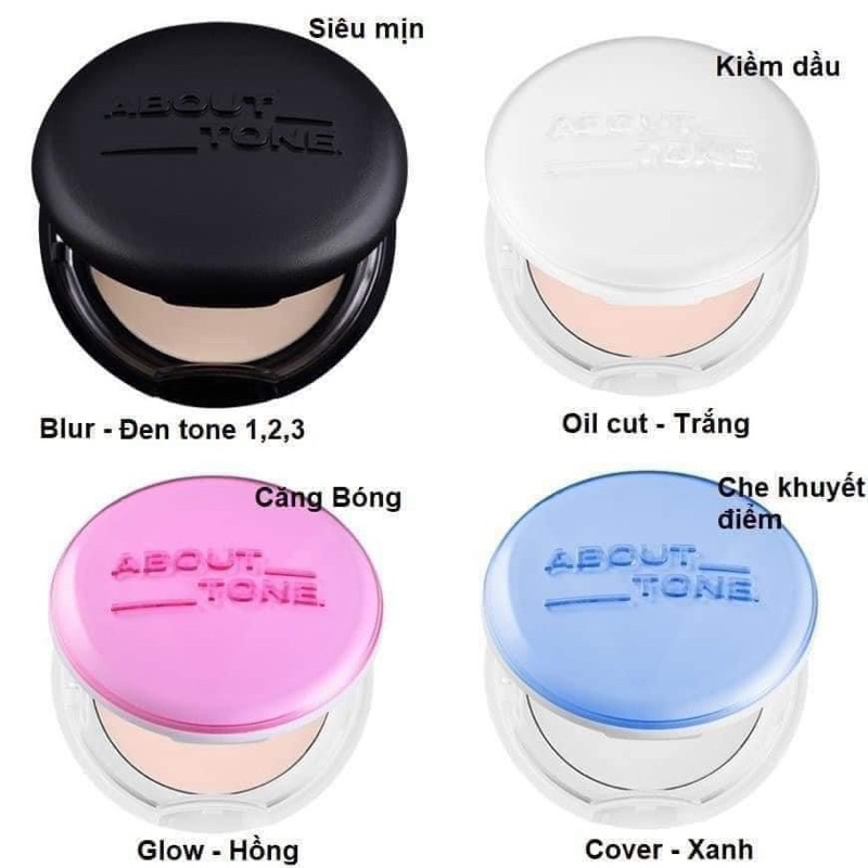 PHẤN PHỦ EGLIPS ABOUT TONE VỎ HỒNG GLOW POWDER PACT