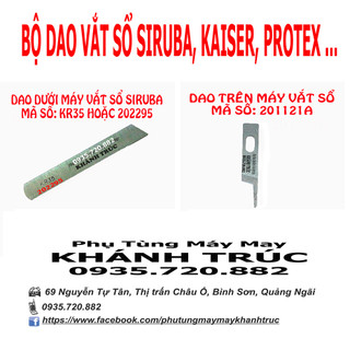 KR35 HOẶC 202295 Dao dưới máy vắt sổ Siruba máy may công nghiệp