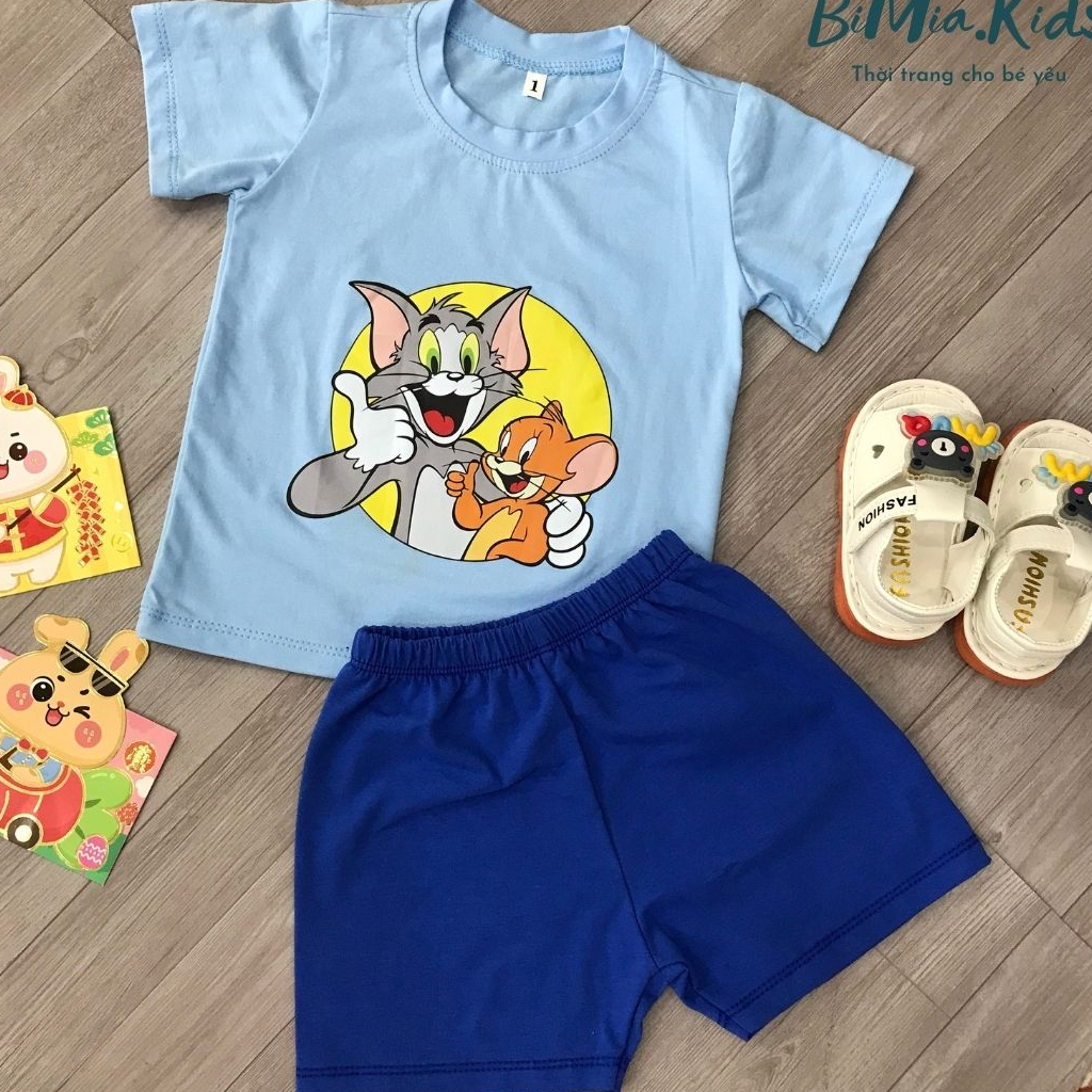 Bộ đồ trẻ em, Set bộ quần áo cho bé trai bé gái chất cotton mềm mát BIAMIA KIDS