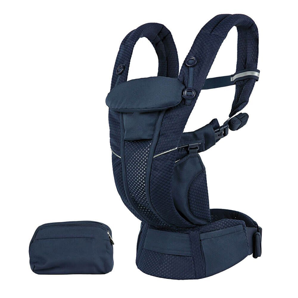 Địu Em Bé Sơ Sinh Có Đỡ Cổ Đa Năng Trợ Lực 4 Tư Thế KidsWorld OMNI Breeze Thoáng Khí Chính Hãng