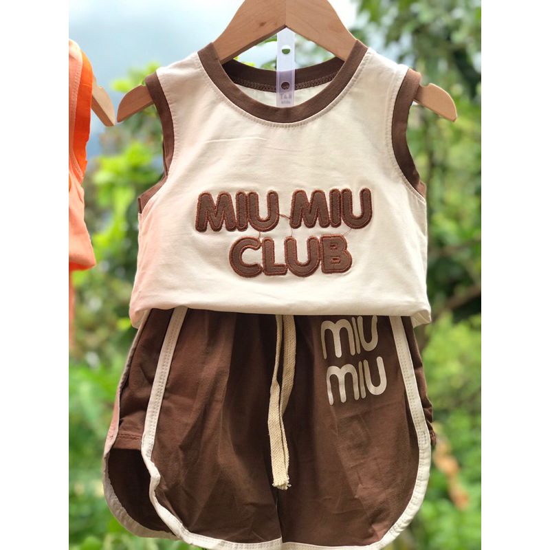 Bộ ba lỗ chất cotton thông hơi cho bé trai và bé gái