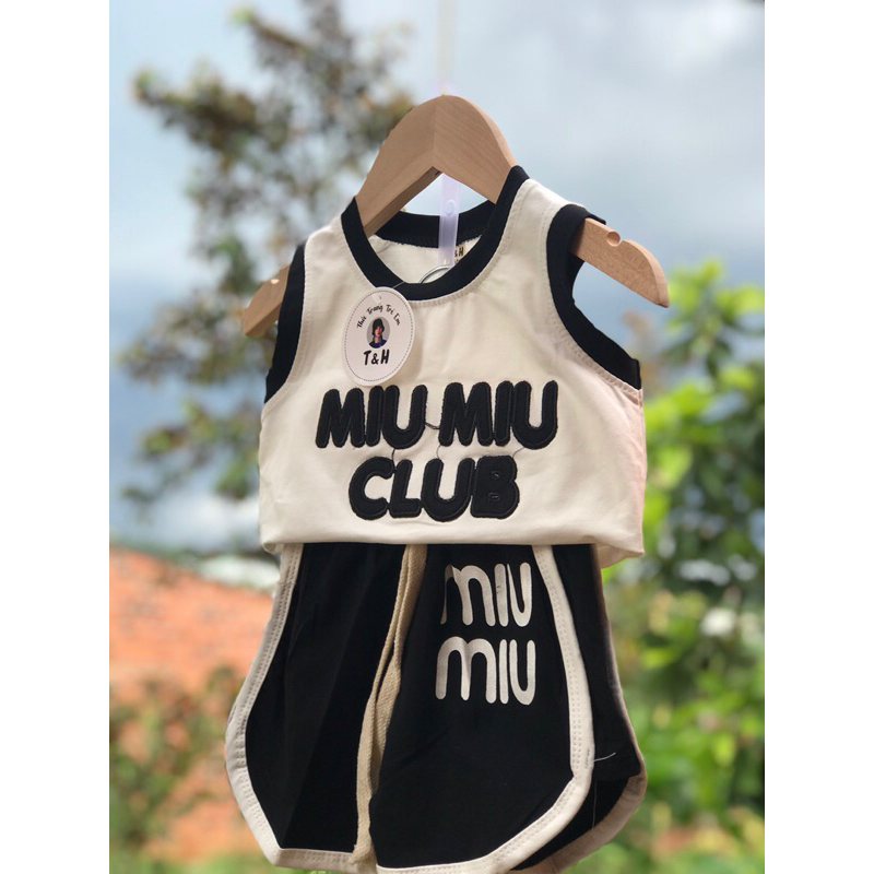 Bộ ba lỗ chất cotton thông hơi cho bé trai và bé gái