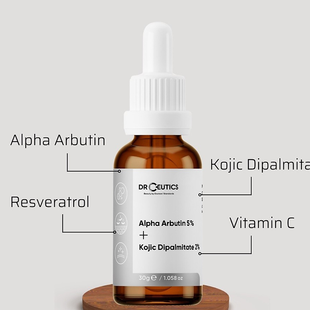 Tinh Chất Alpha Arbutin Làm Sáng Da Mờ Nám DrCeutics Alpha Arbutin 5% Và Kojic Dipalmitate 2%