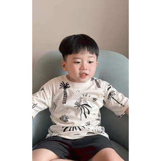 bộ áo cây dừa cho bé trai