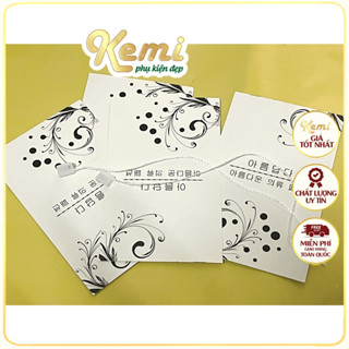  Tem mác tag treo quần áo chữ Hàn thẻ bài giấy đẹp in nét sẵn lỗ gài dây - gói 100 chiếc 