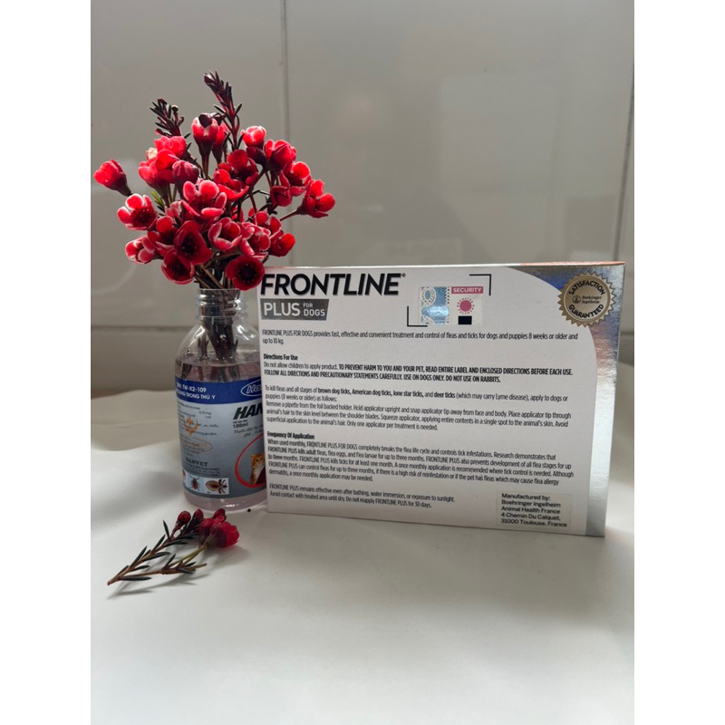 Tuýp Frontline plus dog  - sản phẩm nhỏ gáy ve rận, ghẻ cho chó dưới 10kg