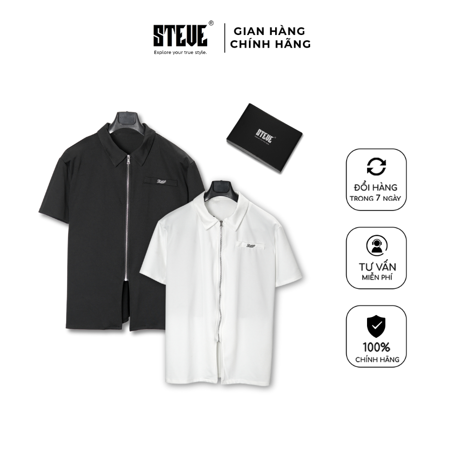 Áo Sơ Mi Nam Zela shirt Steve, áo sơ mi tay ngắn nam - Local Brand Steve