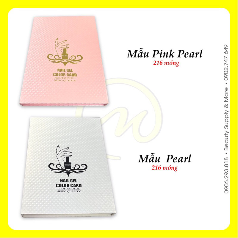 Sổ Gắn Móng Mẫu Làm Bảng Màu Nail/ Móng gắn sổ mẫu 206/120 móng💅
