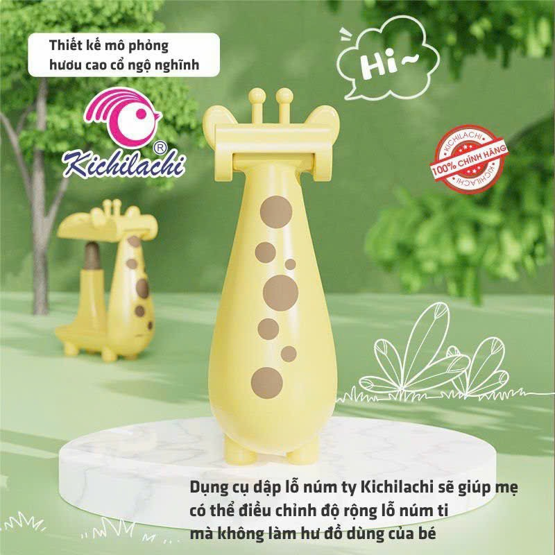 Dụng Cụ Đục Lỗ Núm Ty Tăng Size Núm Ty Bình Sữa Kichilachi