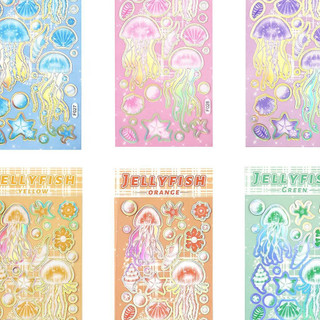 Sticker sứa trang trí toploader