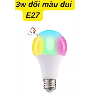 Sỉ Rẻ Nhất Sàn - Combo 10 bóng led 3w đổi màu loại tốt búp kín chống nước, dùng trang trí siêu đẹp