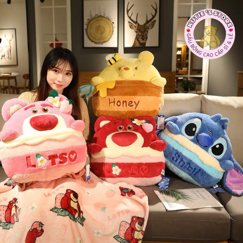 GẤU MỀN LOTSO "HÀNG SẴN" *CHÍNH HÃNG FULL TAG* GẤU LOTSO LỌ MẬT ONG KÈM CHĂN SIÊU XINH