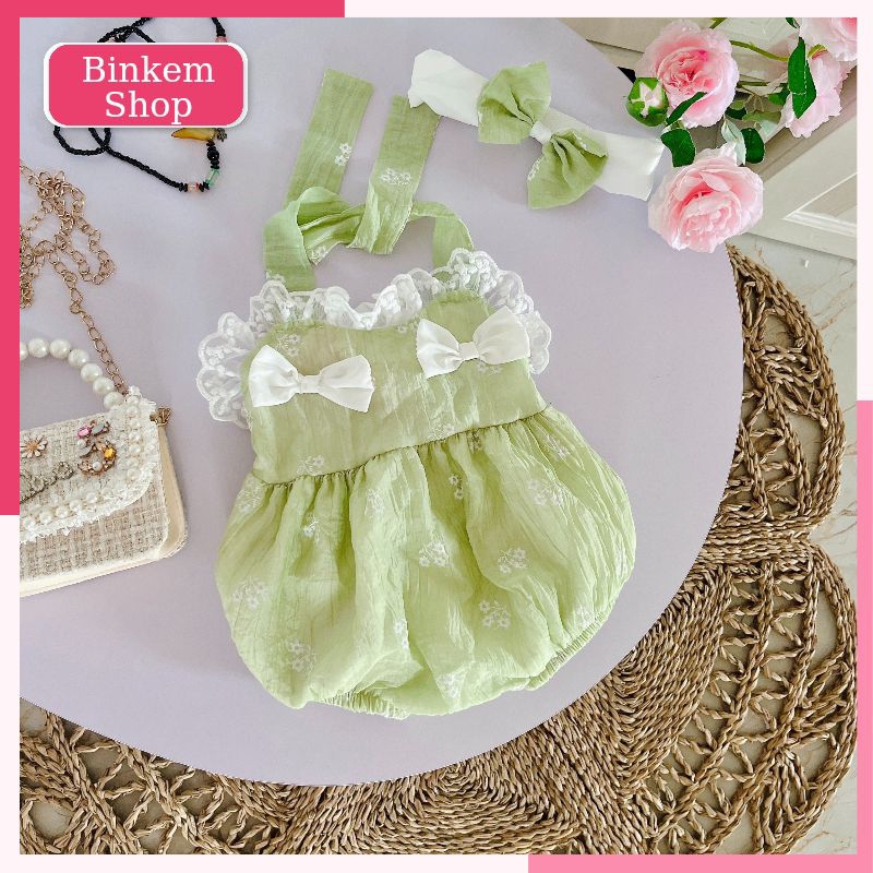Bodysuits sơ sinh (3-11kg) tặng kèm phụ kiện dễ thương cho bé