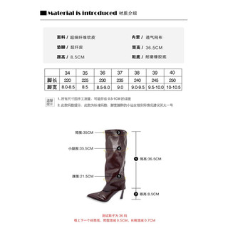 BOOTS CỔ CAO MŨI NHỌN GÓT NHỌN HOTHIT (Sẵn nâu: 36,38)