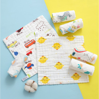 Set 5c khăn xô sữa 6 lớp rửa mặt cho bé loại dày