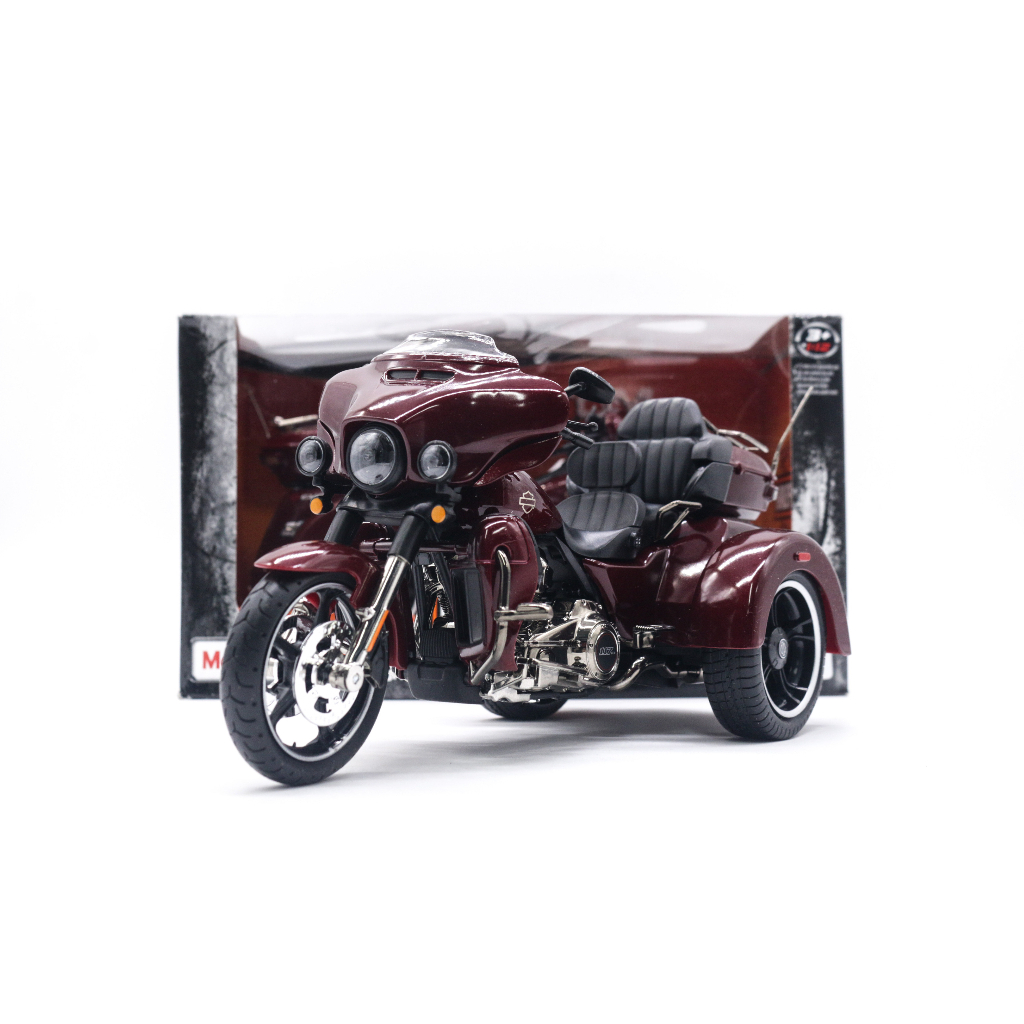 Mô hình xe Harley Davidson CVO TRI GLIDE 2021 Met Red 1:12 Maisto MT013