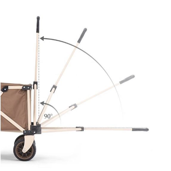 Combo xe kéo gấp gọn 4 chiều tháo rời bánh TC03 NatureHike NH20PJ009 kèm mặt bàn nhôm vân gỗ