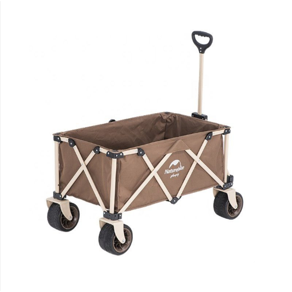 Combo xe kéo gấp gọn 4 chiều tháo rời bánh TC03 NatureHike NH20PJ009 kèm mặt bàn nhôm vân gỗ
