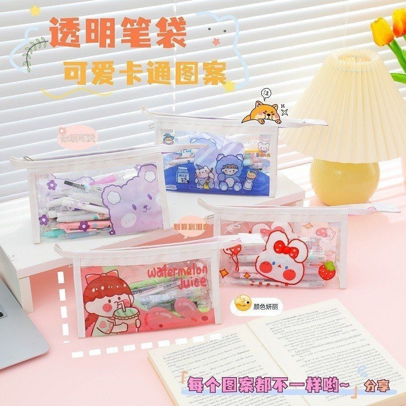 Túi đựng bút, mỹ phẩm tam giác hình dễ thương