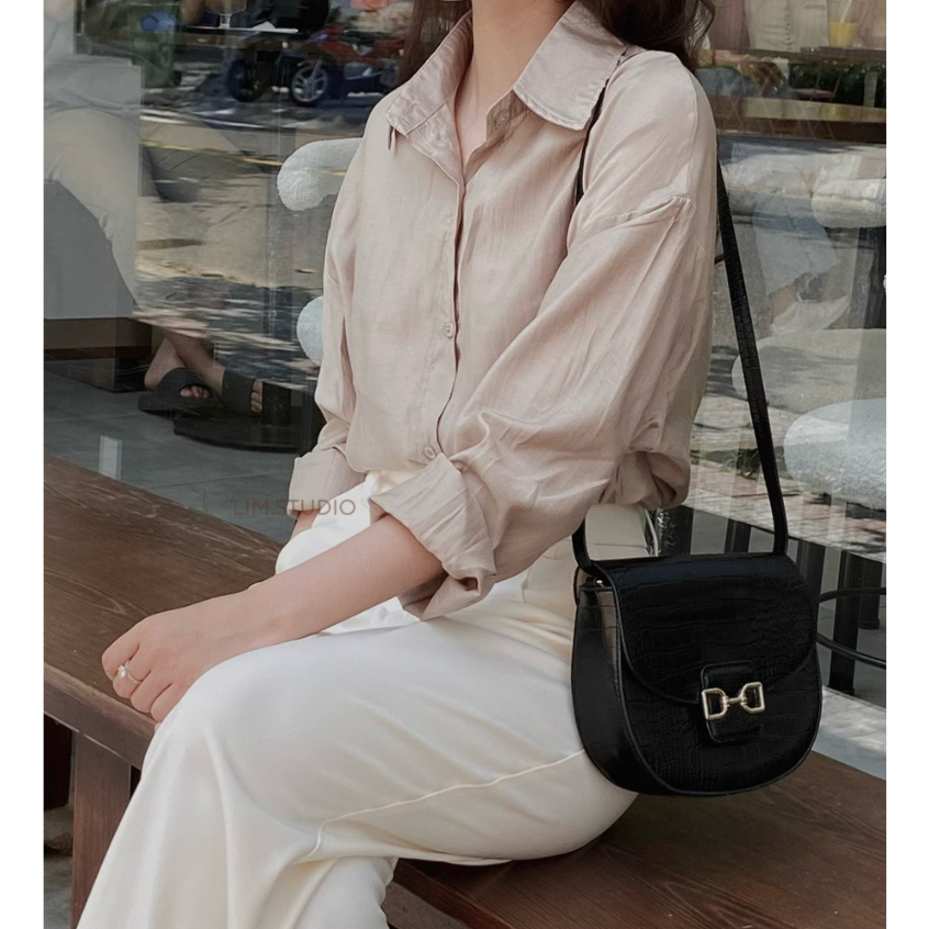 SƠ MI TƠ BASIC OVER DÀI TAY | lim.studio