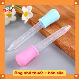 Ống hút sữa, bón thuốc đầu bóp silicon mềm cho bé tincishop