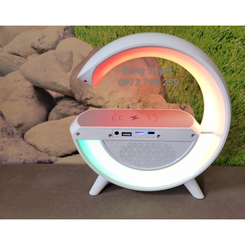 Loa Bluetooth Sạc Không Dây Dây Đèn Led Tạo Không Khí 3in1 BT 2301 Loa Nghe Nhạc Đa Năng , Loa Chữ G Bluetooth Kèm Sạc K