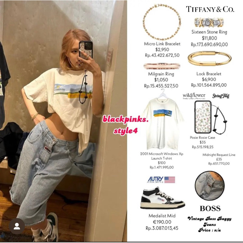 Áo phông windows xp giống Rosé Blackpink chất cotton